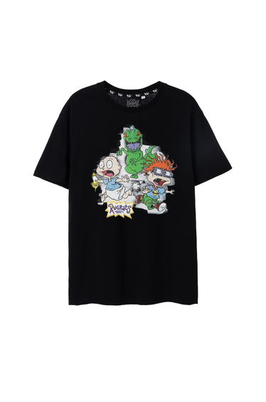 Rugrats Mens Chalky Graphic T-Shirt - Black