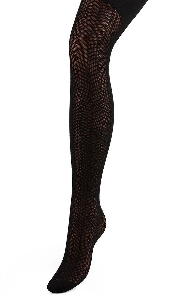 Opaque Micro Print Tights