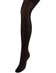 Opaque Micro Print Tights