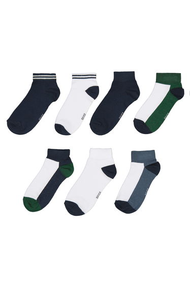 Pack of 7 Pairs of Socks in Cotton Mix