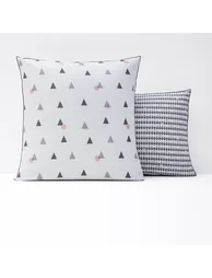 DIGNA Geometric Print Cotton Percale Pillowcase