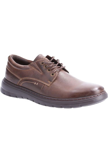Hush Puppies Mens Triton Leather Casual Shoes - Brown