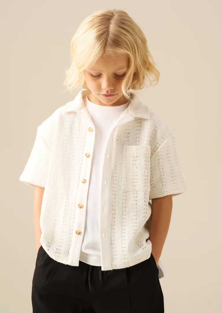 Bradley Crochet Embroidered Shirt - 3
