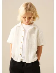 Bradley Crochet Embroidered Shirt - 3