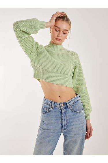 High Neck Knitted Jumper