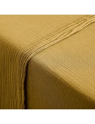 Kumla Plain 100% Cotton Muslin Flat Sheet - 2