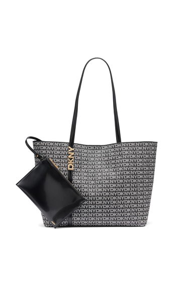 Avril Tote Black Logo
