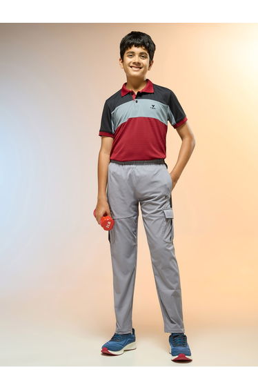 Teen Straight Fit Sports Cargo Track Pants