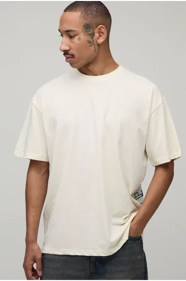 Ecru Oversized Kyoto Graphic T-shirt - ecru