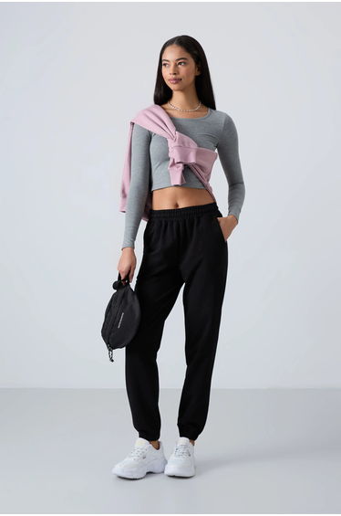 TOMMY Women's High-Waist Relaxed Fleece Joggers