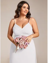 Plus Size A-Line Sleeveless Evening Dress - 2