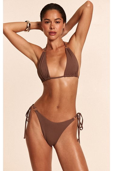 Mushroom Mini O Ring Tie Side Bikini Bottoms