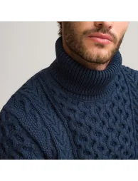 Cable Knit Turtleneck Jumper/Sweater - 2