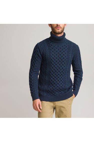 Cable Knit Turtleneck Jumper/Sweater