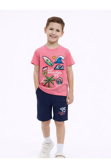 Boys Surf Essentials Print T-Shirt and Shorts Set