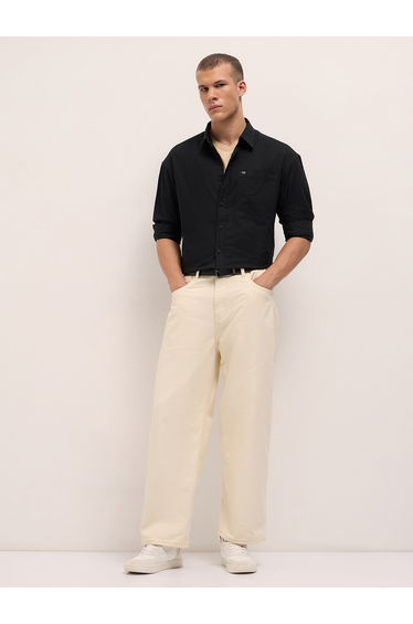 Men Solid Relaxed Fit Overshirt