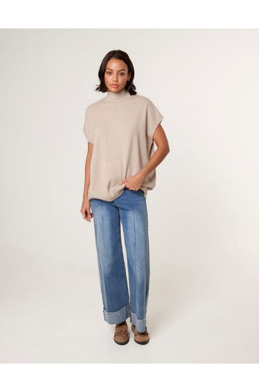 Oversized Sleeveless Jumper