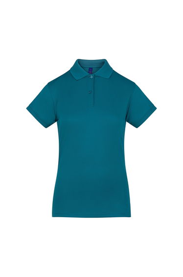 Henbury Womens/Ladies Coolplus® Fitted Polo Shirt - Teal