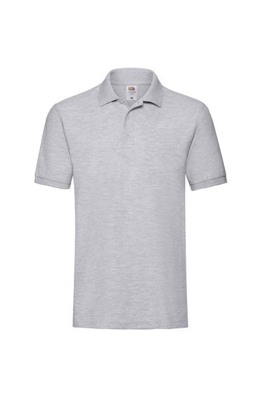 Fruit of the Loom Mens Premium Pique Polo Shirt - Athletic Heather