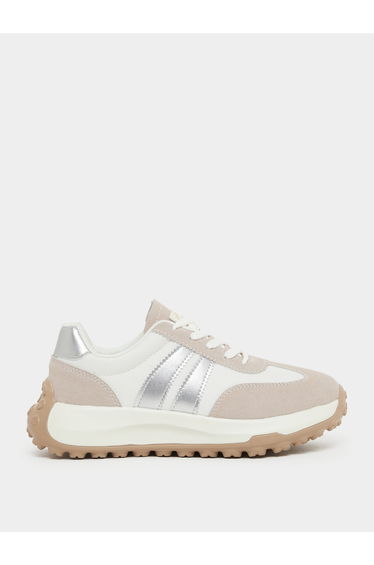 Retro Panelled Lace Up Sneaker