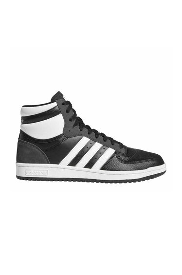 Adidas Mens Top Ten Leather High Top Trainers - Core Black