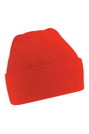 Beechfield Soft Feel Knitted Winter Hat - Fire Red
