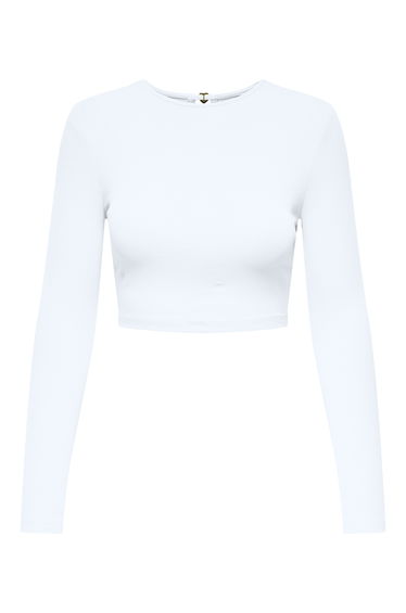 ONLRENE LIFE L/S OPEN BACK HEART TOP JRS