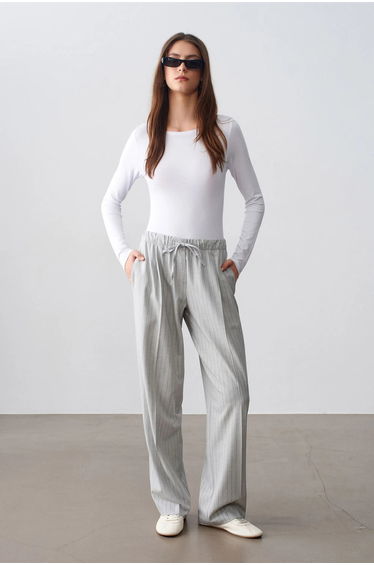 DILVIN Slim Fit Boat Neck Bodysuit