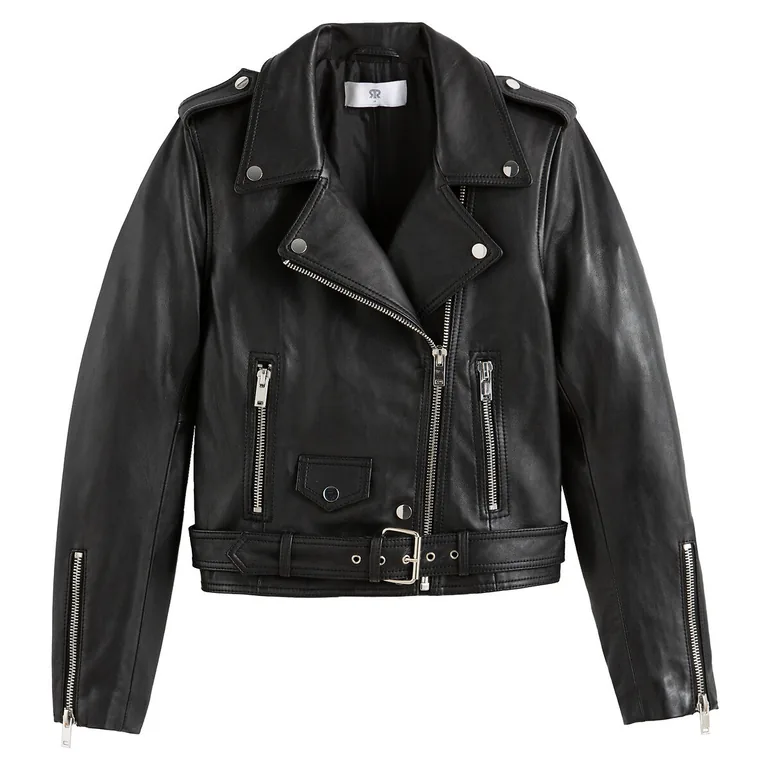 Leather Biker Jacket - 4