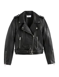 Leather Biker Jacket - 4