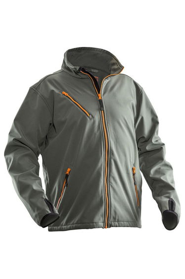 Jobman Mens Soft Shell Jacket - Dark Grey