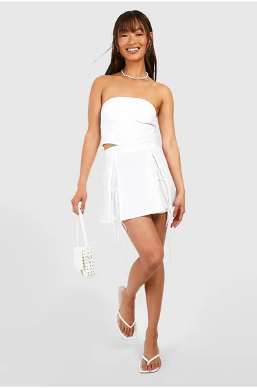Cotton Bandeau Crop Top