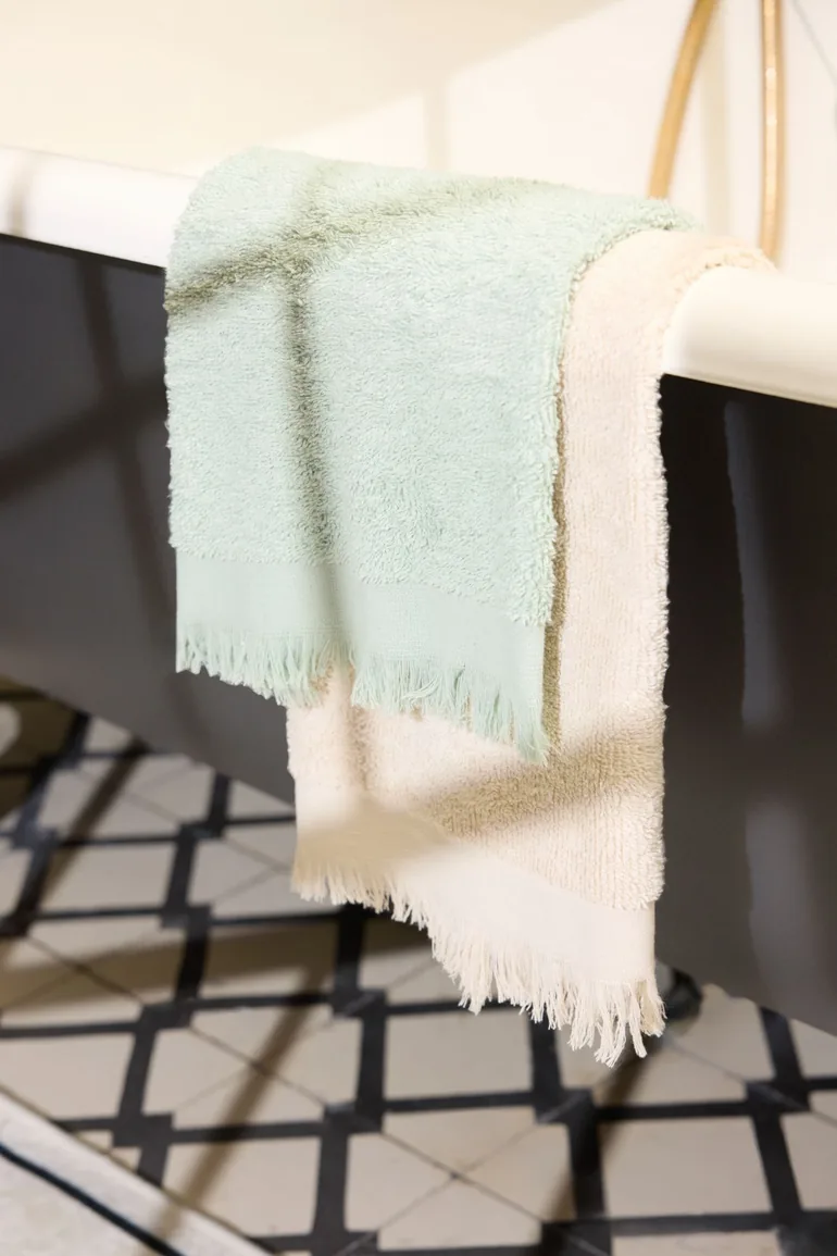 Set of 4 Tassel Detailed Face Towels 50X80Cm - 2