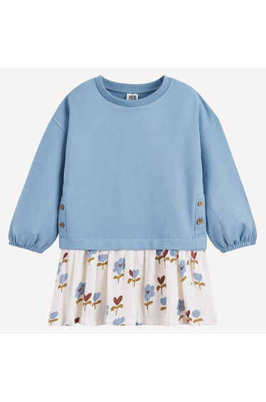 Long Sleeve Overlay Dress