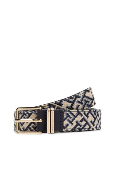 Square 2.5 Jacquard Belt Navy