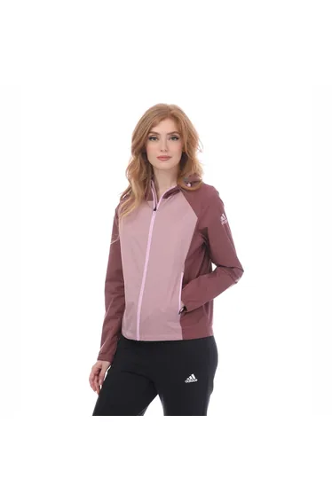 Women's adidas Golf Provisional Jacket in Red