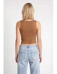 ISTANBUL Slim Fit Crew Neck Crop Top - 4