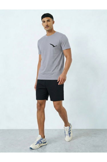 Men Round Neck T-Shirt and Shorts Set