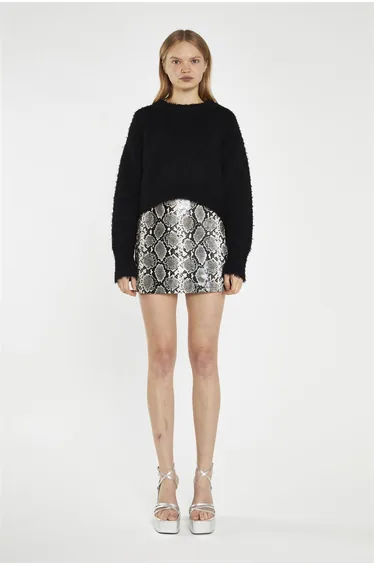 Snake PU Skirt