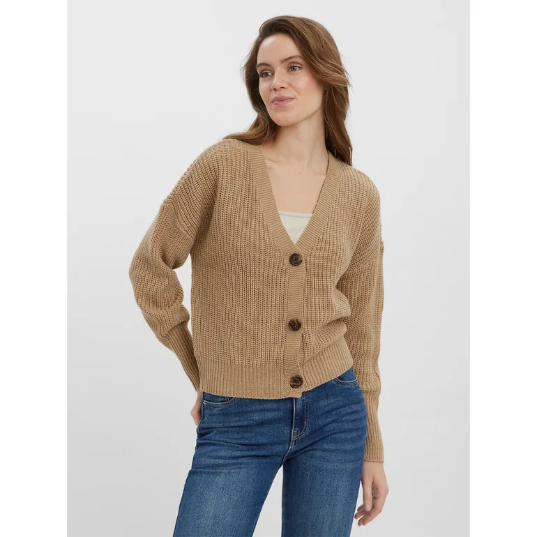 Short Buttoned Cardigan - 1