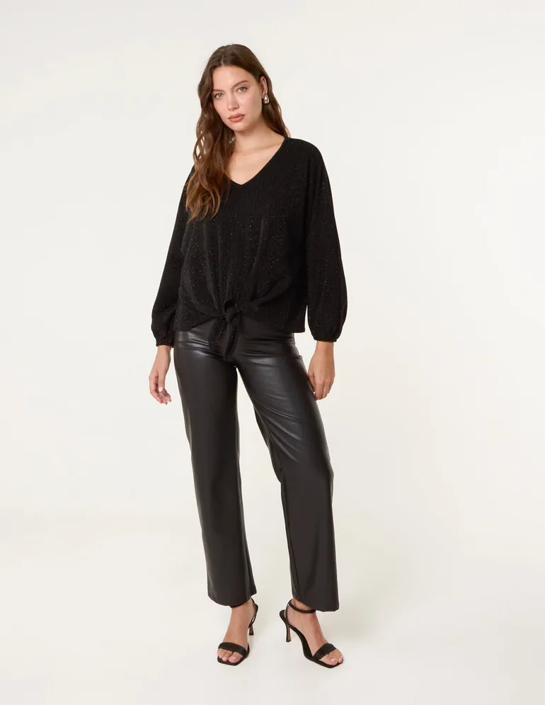 Tie Front Top - 2