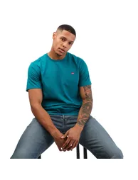 Men's Levis Original Housemark T-Shirt in Blue - 3