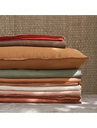 Elina Washed Linen Flat Sheet - 4