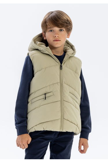 Boys Padded Chevron Gilet