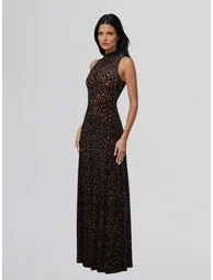 Telomeron Sleeveless Leopard Maxi Dress - 2