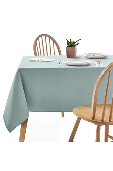 SCENARIO Stain Resistant Twill Cotton Tablecloth