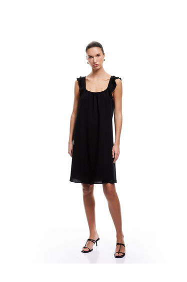Ruffle Strappy Mini Dress