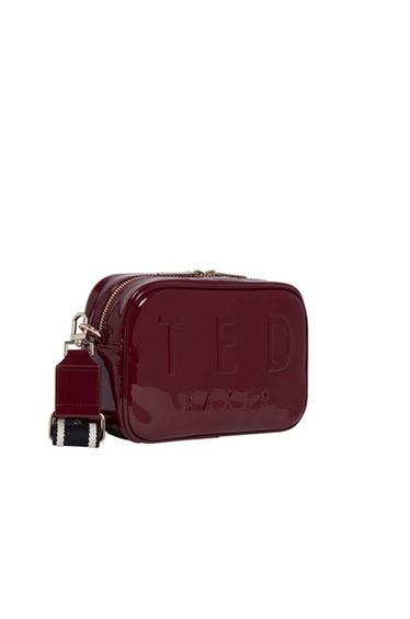 LOUEEY Webbing Detail Camera Bag Oxblood