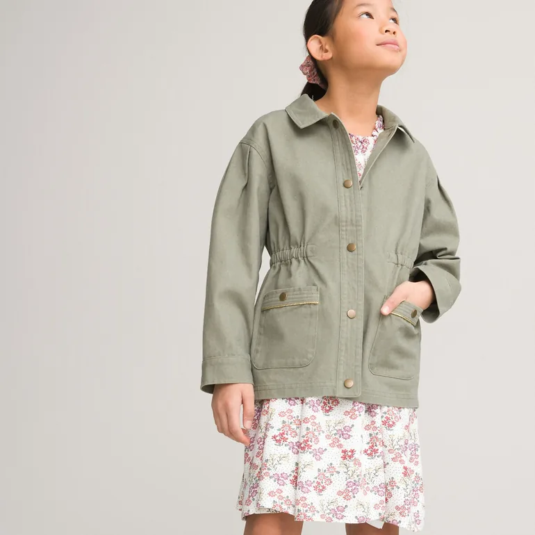 Cotton Press-Stud Jacket - 1