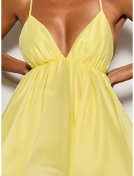 Custodia Spaghetti Flare Mini Dress - 6